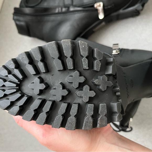 Halloween Sky High Combat Boots with Buckle Detail - Picture 4 of 5